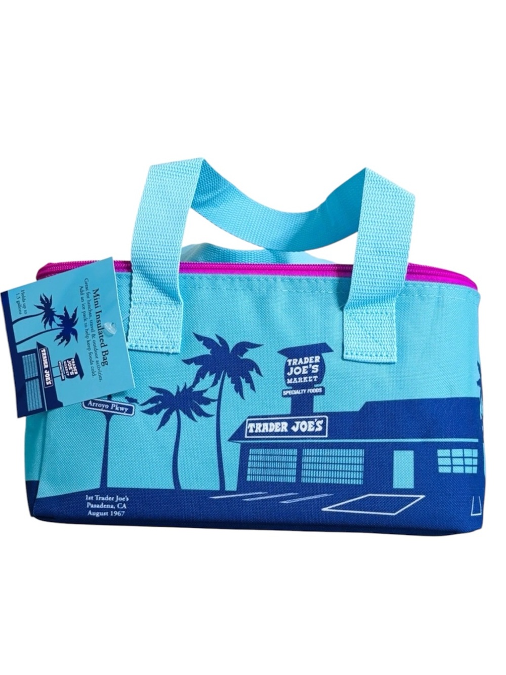 Trader Joe’s 2026 Mini Insulated Tote in Blue NWT